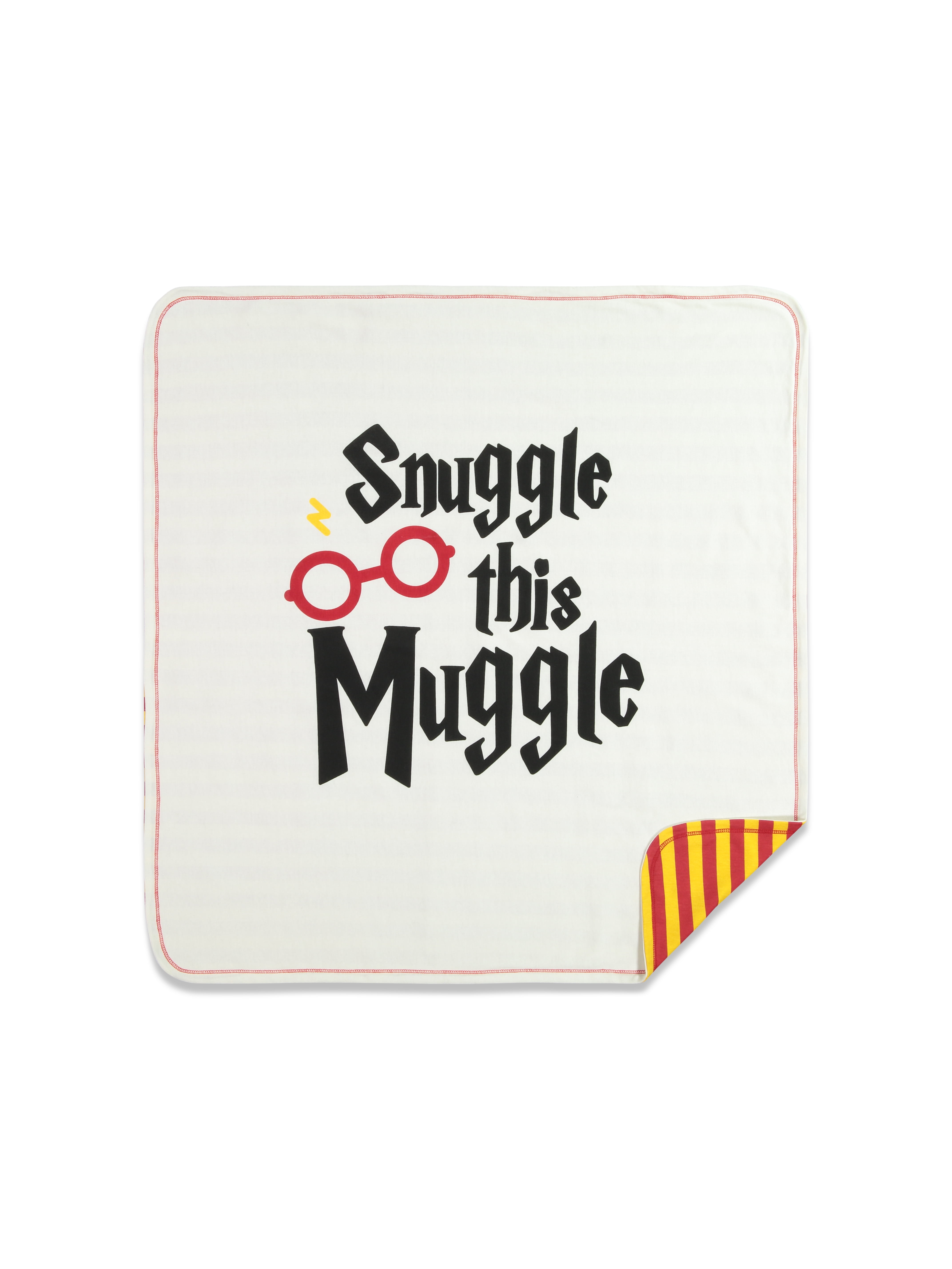 Harry Potter Baby Boys 4 Piece Outfit Set: Sleep N' Play Coverall Bib Blanket Burp Cloth 6-9 Months