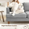 thumbnail image 6 of 89" Mid Century Modern Upholstered Sofa with Armrests 3 Seater Sofa Couch with Deep Seats, 6 of 6
