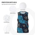 thumbnail image 6 of Easygdp Bohemian Turtle Men's Mesh Basketball Jersey Quick Drying Sleeveless Shirts Fitted Muscle Tank Tops Sport Round Neck T-Shirt - XX-Large, 6 of 9