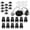 33 piece set, variant on Yammee Pack of Light Weight PP Golf Tees With 45mm And 21mm Height Choice and Anchoring Weights For Secure Ball Positioning