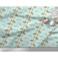 thumbnail image 2 of Soimoi Modal Satin Fabric Giraffe Kids Decor Fabric Printed Yard 42 Inch Wide, 2 of 3