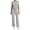 Gray, variant on Bosfbaoi Two Piece Sets for Women Crew Neck Short Sleeve Crop Top and Drawstring Elastic Waist Straight Leg Pants Casual Womens Summer Outfits