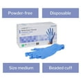 thumbnail image 3 of McKesson Confiderm 3.85C Nitrile Exam Gloves, Blue Medical Gloves - Medium, 200 Count, 1 Box, 3 of 11
