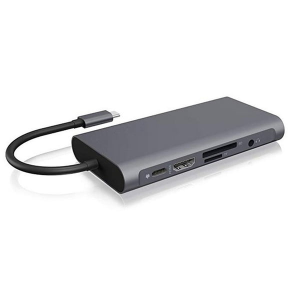 USB 3.0 Multiport Hub Adapter 10 IN 1 Type C HDMI VGA PD USB Hub