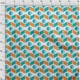 thumbnail image 4 of oneOone Georgette Viscose Sky Blue Fabric Geometric Sewing Material Print Fabric By The Yard 42 Inch Wide, 4 of 4