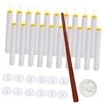 thumbnail image 3 of 20 Pieces LED Floating Candles with Remote Timer for Halloween Brown, 3 of 8