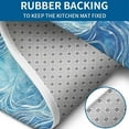 thumbnail image 4 of Blue White Tie Dye Wave Pattern Bathroom Rugs Sets 3 Piece,Toilet Cover Set,Absorbent Non Slip Bathroom Mats Sets with U-Shaped Contour Rug Toilet Rug Set, 4 of 5