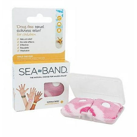 Sea-Band For Children Wristband 1 Pair Pink (Best Sea Sickness Bands)