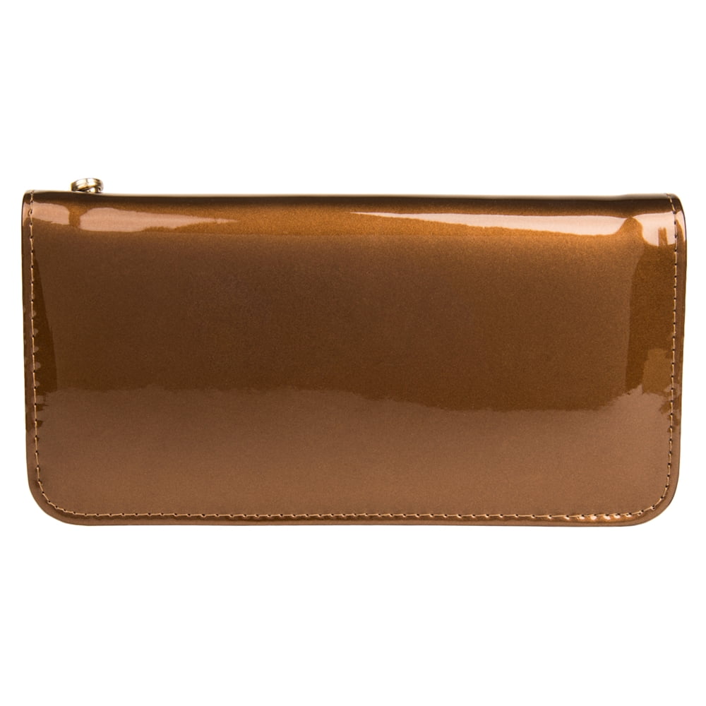 Women's Clutch Wallet Evening Purse Wristlet with Cell Phone Compartment (Fits up to 6.25In x 3.1In)