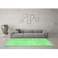 thumbnail image 3 of Ahgly Company Indoor Rectangle Abstract Emerald Green Contemporary Area Rugs, 6' x 9', 3 of 4