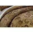 thumbnail image 3 of Chezmoi Collection Adelle 7-Piece Multi-Color Paisley Jacquard Comforter Set, King, 3 of 5