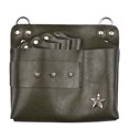 thumbnail image 1 of Barber PU Leather Pouch Holder Rivet Hair Scissor Bags Clips Waist Shoulder Belt, 1 of 6