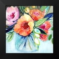 thumbnail image 2 of Tava Studios 12x12 Black Modern Framed Museum Art Print Titled - Fantasy Flowers, 2 of 5