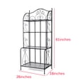 thumbnail image 3 of Garfans 4-Tier Metal Plant Stand Indoor and Outdoor Flower Rack Metal Shelf Multifunctional Kitchen Baker's Rack Storage Shelving, 3 of 6