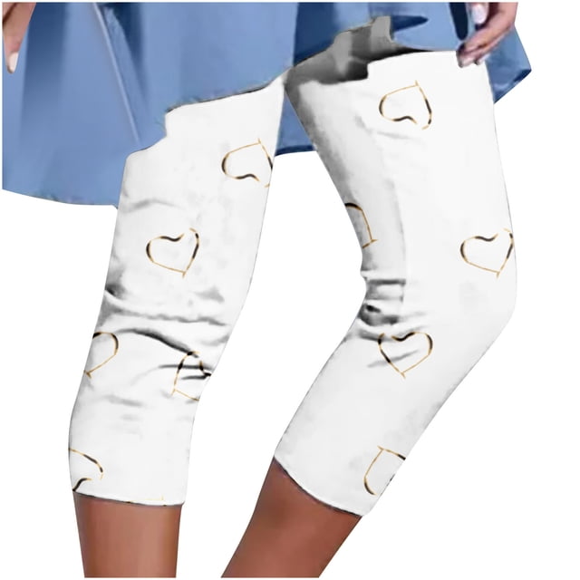 drppepioner Capris d'Été pour Femmes à Taille Élastique Imprimée, TTG