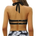 thumbnail image 5 of Siilsaa Womens Bathing Suit Tops Women Halter Bikini Top Push Up Swimsuit Top Only Black,S, 5 of 6
