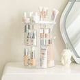 thumbnail image 4 of HBlife 360 Rotating Makeup Organizer Adjustable Carousel Large Capacity Revolving Perfume Organizer Skincare Organizers Cosmetic Storage Spinning Holder for Vanity, Clear, 4 of 8