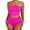 Hot Pink Bikini Sets Clearance, variant on OSFVNOXV Bandeau Swimsuits for Women,2-Piece Summer Strapless Swimwear,Soft Padded Tube Swim Top and Swim Hipster Brief