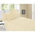 thumbnail image 2 of 6-Piece Bed Sheet Set Wrinkle Resistant Milano Trellis Pattern California King Cream, 2 of 2