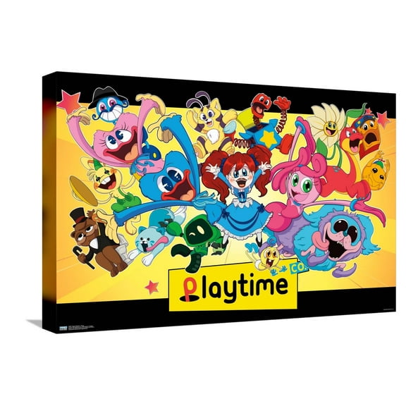 Poppy Playtime - Group Canvas Wall Poster, 14.725" x 22.375"