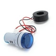 thumbnail image 3 of Ymiko Current Meter Signal Light,Current Signal Indicator,Current Signal Indicator Universal 2‑Display Round Lamp Light 60~500V AC AD16-22DVA, 3 of 8