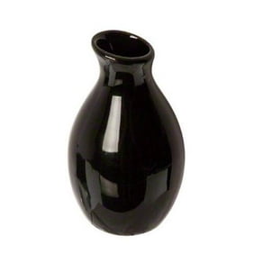 Hosley Decorative Elegant Expressions Metal Black Silver Vase