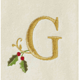 thumbnail image 3 of Winter Wonderland Christmas Embroidered "G" Monogrammed Hand Towel Set,  2 piece, 3 of 3