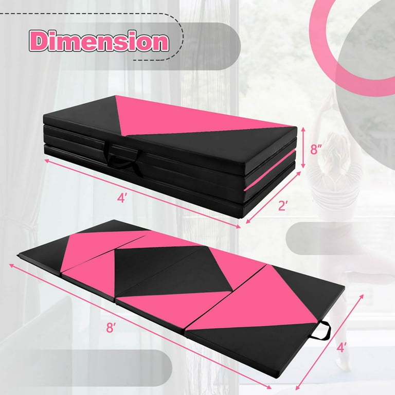 Pink and black gymnastics mat hotsell