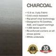 thumbnail image 2 of ShadePro RV Awning Fabric Replacement Premium Grade Vinyl 13' Charcoal Fade (Fabric length 12'2"), 2 of 6
