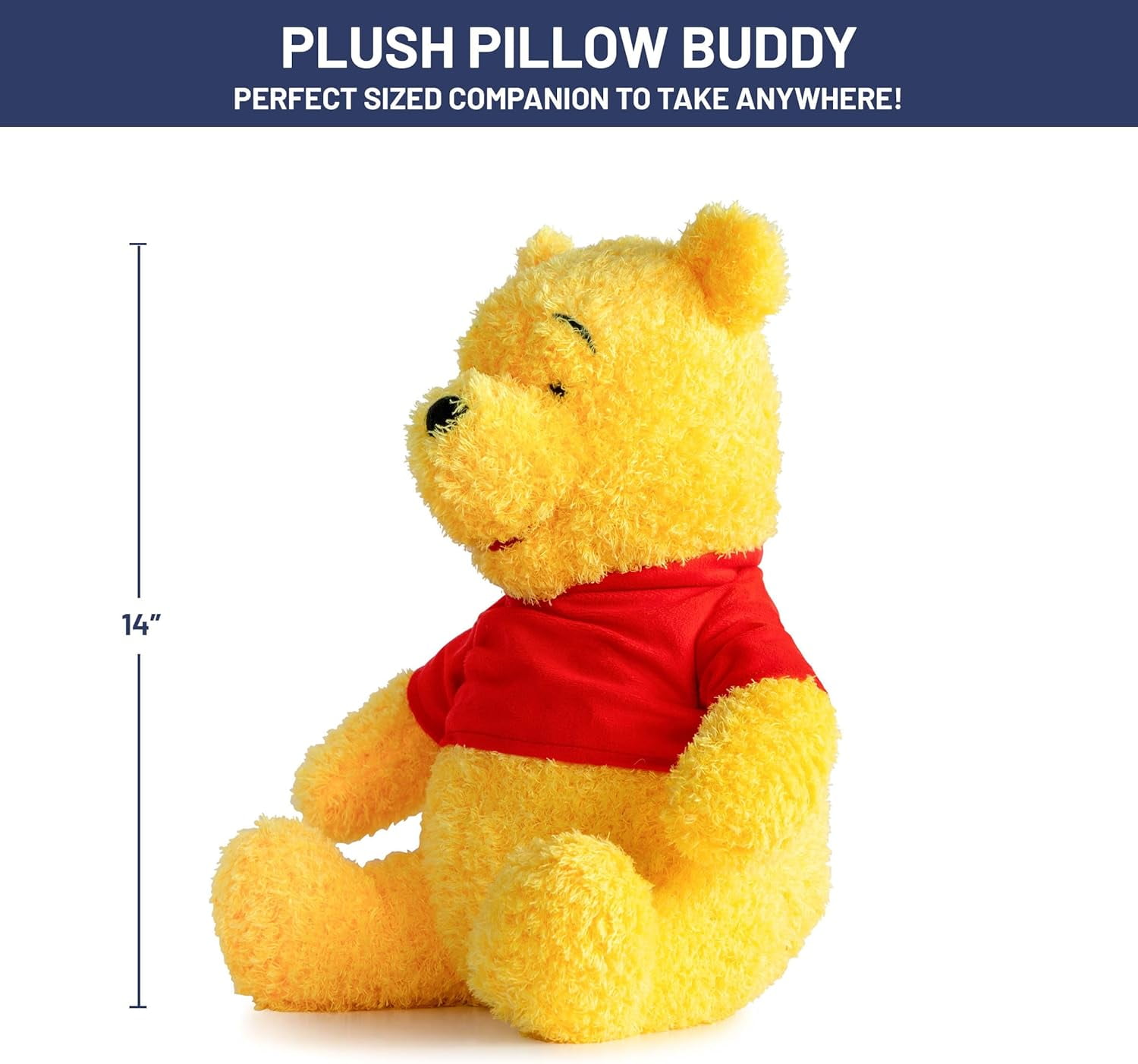 Winnie The Pooh Fuzzy Plush Pillow Buddy