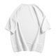 thumbnail image 4 of Ceisia Men's Loose Fit Fake Two-Piece T-shirt Waffle Knit Short Sleeve Round Neck Casual Daily Summer Fall Tee Tops White XL Gifts, 4 of 8