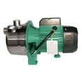 thumbnail image 3 of 3/4 Hp Water Pump, Stainless Steel, 115 Volts, 17.6 Gpm Max Flow, 1 In/Out, Shimge-USA JET550G2, 3 of 5