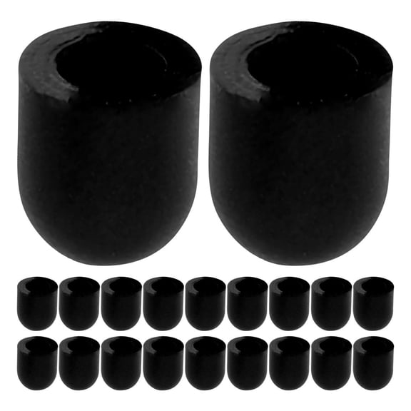 IMIKEYA Durable Silicone Stylus Pen Tips, 20Pcs, Black, Effortless Navigation for Touchscreens