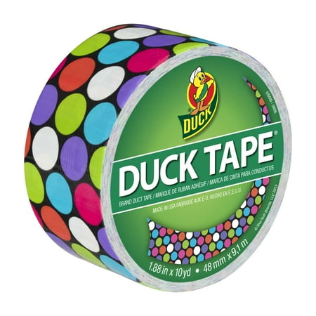 Printed Duck Tape Brand Duct Tape - Multi Polka Dot, 1.88 in. x 10 yd.