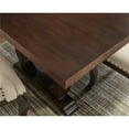 thumbnail image 3 of Pemberly Row Wood Cove Trestle Dining Table in Antique Java and Brown, 3 of 6
