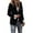 1#Black, variant on Women's Stretch Blazer 2026 Fall Business Casual Jacket Long Sleeve Open Front Lightweight Office Work Suit Jacket Purple S