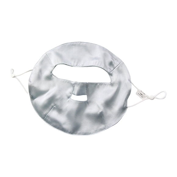 Masque Écran Solaire en Soie Glacée Lavable, Résistant aux UV, Masque Réutilisable, Pare-Soleil Intégral pour le Visage, Bleu Clair