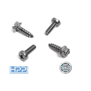 HPP Stainless Steel License Plate Screws Compatible with Hyundai and KIA Models