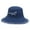 Blue, variant on Rough Selvedge Design Bucket Hat Distressed Anti-uv Fisherman Hats for Adult Teenagers Wide Brim Polyester Hats