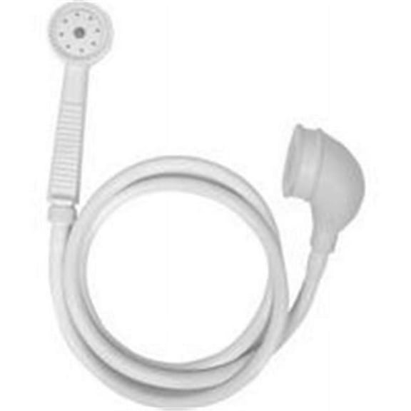 Showerhead Hand Held White 10086