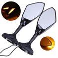 thumbnail image 2 of espejos retrovisores laterales LED para motocicleta con luz de señal de giro para Yamaha YZF R1 R6 FZ1 FZ6 600R R3, 2 of 4