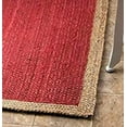 thumbnail image 5 of Handmade Braided Farmhouse Pure Jute Rug with Red Color , Home Décor Rugs Size 2 x 8 Feet ( 60 cm x 240 cm ), 5 of 5