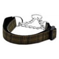 thumbnail image 2 of Mirage Pet Plaid Nylon Collar Martingale Brown Medium, 2 of 2