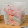 thumbnail image 2 of TrueCraftware- 8 Qt. Polypropylene Square Food Storage Container Translucent - Space Saving Food Storage Container Meal Prep Pantry Storage Container Reusable for Kitchen Organization Dishwasher Safe, 2 of 5