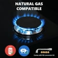thumbnail image 4 of Nardea 30" Built in Gas Cooktop, 5 Burner Gas Cooktop for NG/LPG Dual Fuel Convertible, Propane Gas Stove Burner with Thermocouple Protection,Black Tempered Glass, 35900BTU, 4 of 7