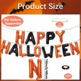 thumbnail image 2 of Estandarte con forma de globo Broeify HAPPY HALLOWEEN, 40 cm, 14 cm, negro y naranja, 2 of 6