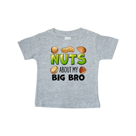 

Inktastic Nuts About My Big Bro Peanut Almond Pistachio Gift Baby Boy or Baby Girl T-Shirt