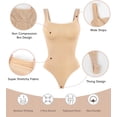 thumbnail image 4 of MANIFIQUE Shapewear Bodysuits for Women Seamless Tummy Control Compression Low Back Thong Bodysuit, 4 of 6