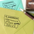 thumbnail image 3 of Printtoo Iowa State Map Custom Return Address Wood Mounted Rubber Stamp Personalized, 3 of 4