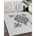 thumbnail image 2 of Ahgly Company Indoor Round Patterned Platinum Gray Area Rugs, 4' Round, 2 of 6